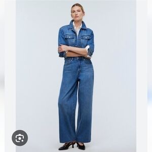 Madewell Denim Coverall Jumper Size 4 NWT